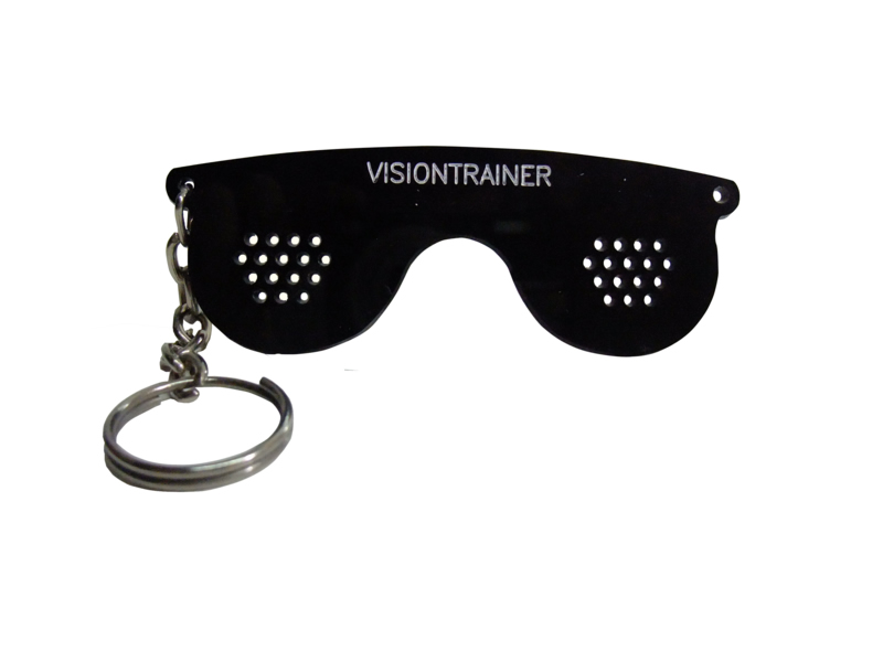 Foto mediana del modelo Llavero estenopeico - Visiontrainer: Lentes reticulares, estenopeicos, anteojos, ejercicios visuales.